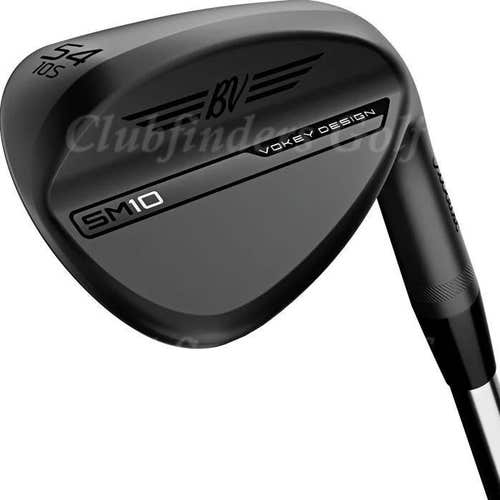 Titleist Vokey SM10 Jet Black 52-12F 52° Gap Wedge Flex Factory Vokey Steel