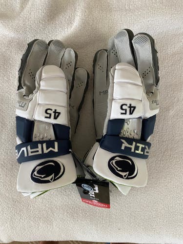 New (Never Used) Maverik Max Lacrosse Gloves 13" (Penn State Team Issued)