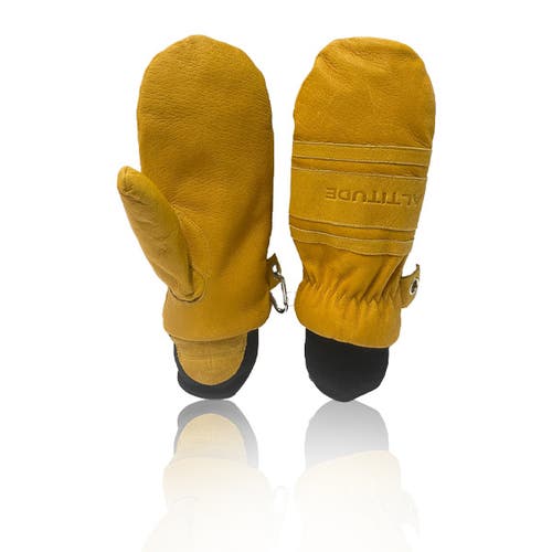 ALTITUDE WOMEN'S "BUTTER" WAXED PIGSKIN LEATHER FLYLOW SKI SNOWBOARD MITTEN