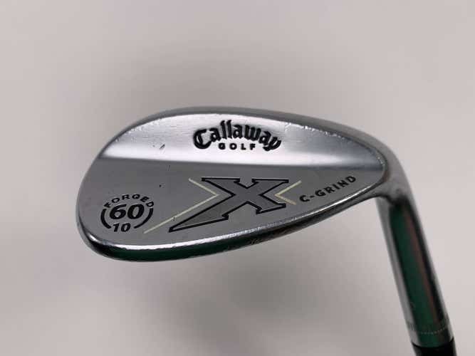 Callaway X Forged Chrome Lob Wedge LW 60* 10 Bounce C-Grind Wedge Steel Mens RH