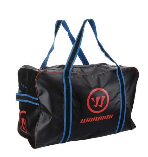 New $99 Warrior Hockey Black Blue Pro Player Senior Bag Large Durable Tough