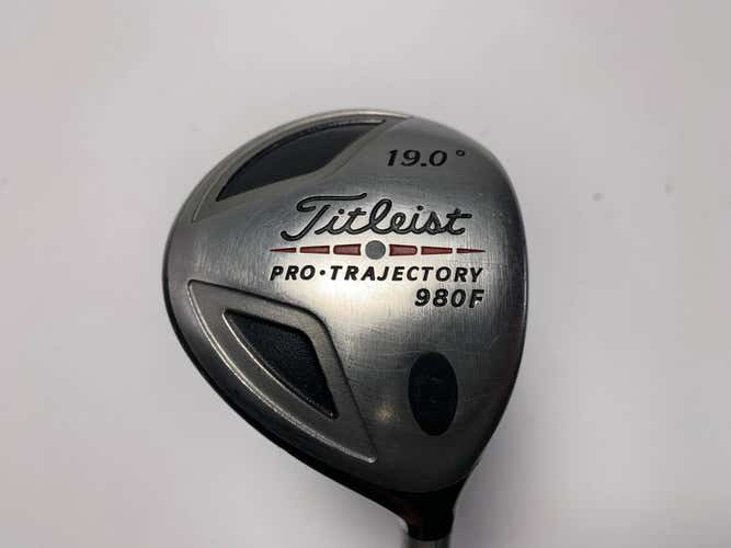 Titleist 980 F 5 Fairway Wood 19* Aldila NV Green Stiff Graphite RH Midsize Grip