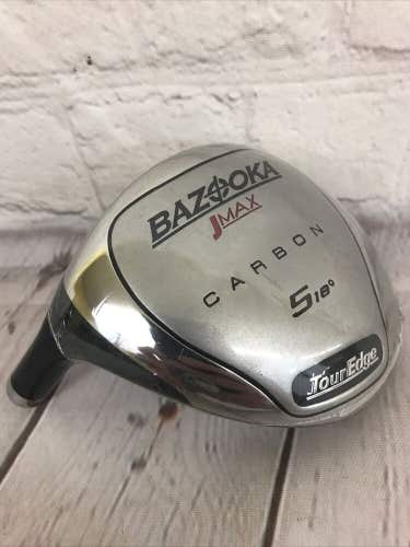 Tour Edge Bazooka JMAX Carbon #5 Fairway Wood - 18° Loft - LH HEAD ONLY!