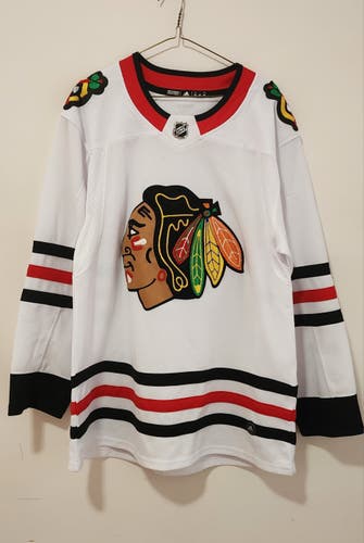 Adidas Climalite Chicago Blackhawks Size 52 Game Jersey