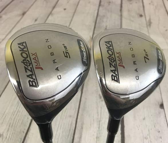 Tour Edge Bazooka JMAX Carbon #5 & #7 Fairway Wood - Left Hand CUSTOM Fit Woods!