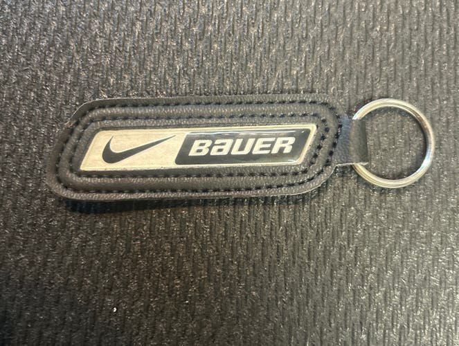 Bauer Nike Hockey Black Skate Leather  keychain key chain Vintage Vapor Supreme