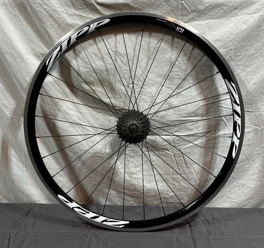 ZIPP 101 10-Speed 28-Spoke Black Aluminum 622x15/700C Rear Wheel Dura-Ace Cogs