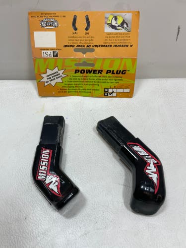 Mission Hockey Power Plug [ JR LEFT HANDED ] 2 Pack Vintage NEW