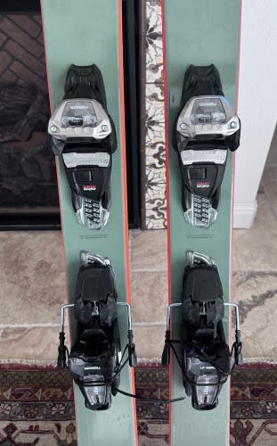 Used Salomon QST 106 Men's All Mountain With Marker Griffon 13 Bindings Max Din 13 Skis