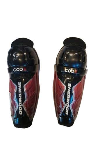 Used Sher-wood Code 9" Hockey Shin Guards