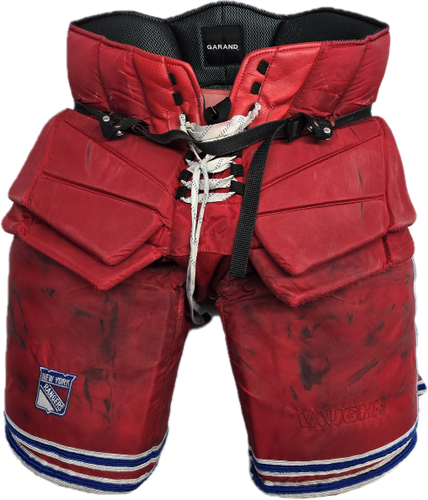 PRO STOCK RANGERS/WOLF PACK, VAUGHN GOALIE PANTS, X-LARGE, DYLAN GARAND