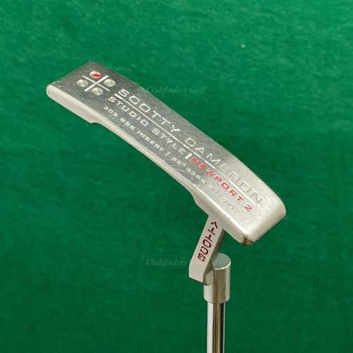 Scotty Cameron Studio Style Newport 2 34" Flat-Front Neck Putter Titleist