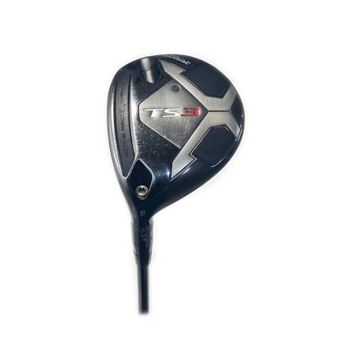 LH Titleist TS3 15* Wood Graphite M2 Reax 55 Regular Flex