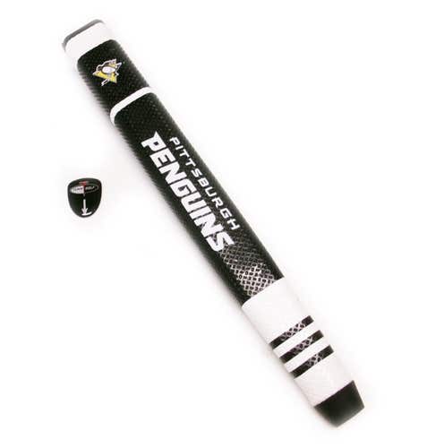 NEW Team Golf Pittsburgh Penguins Black/White Jumbo Putter Grip w/Marker