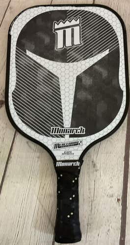 Monarch Mercenary 2 Graphite Polycore Pickleball Paddle White and Black Wrap