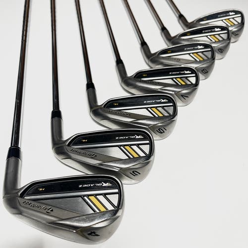 Taylormade Rbladez HL Iron Set 4-9, PW Right Handed Stiff Flex Steel Shafts