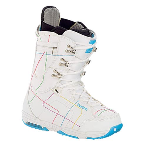 NEW Burton Sapphire Snowboard Boots! Size 4 Euro 34  White  Traditional Lace