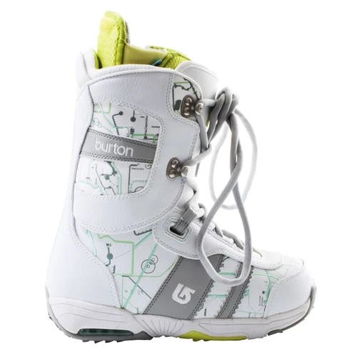 NEW Burton Sapphire Snowboard Boots! Size 4 Euro 34  White  Traditional Lace