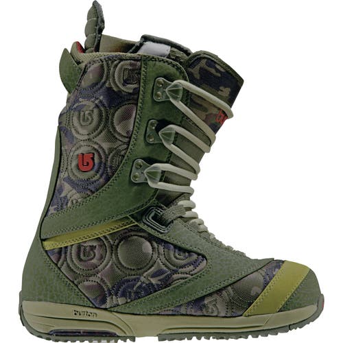 NEW Burton Sapphire Womens Snowboard Boots!  Green Camo  Size 5 Euro 35