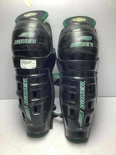 Used Bauer Impact 14" Hockey Shin Guards