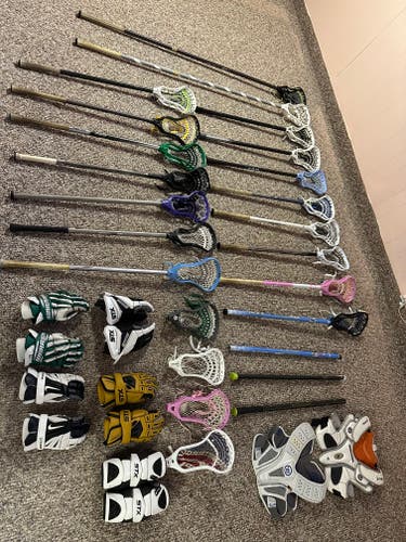 Lot of lacrosse Gear