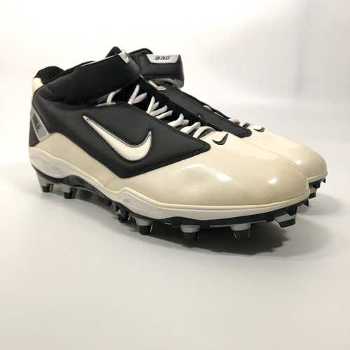 Nike Mens Football Cleat 16 White Black Lacrosse Shoe Sports Air LT Super Bad