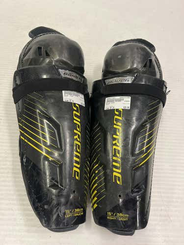 Used Bauer S150 15" Hockey Shin Guards