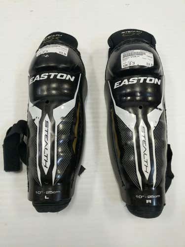 Used Easton Stealth 10" Hockey Shin Guards