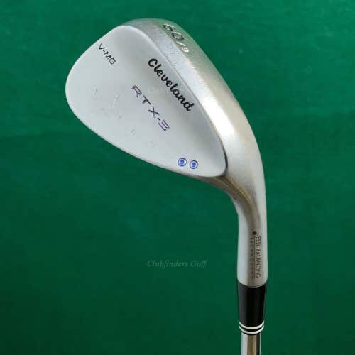 Cleveland RTX-3 V-MG Chrome 60-9 60° Lob Wedge Dynamic Gold Steel Wedge Flex