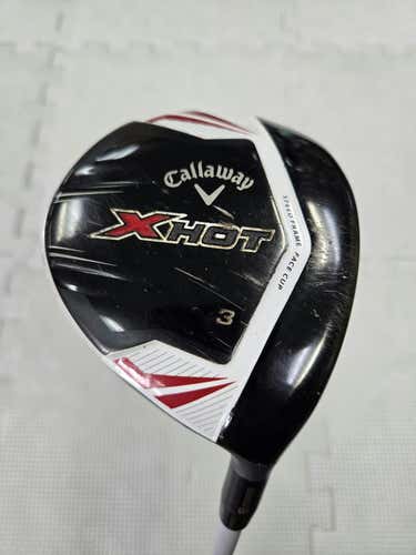 Used Callaway Xhot 3 Wood Regular Flex Graphite Shaft Fairway Woods