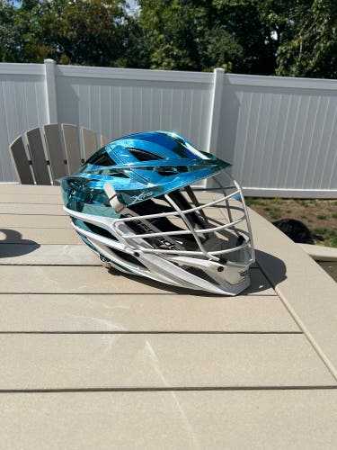 Sky Blue Chrome Cascade XRS Helmet