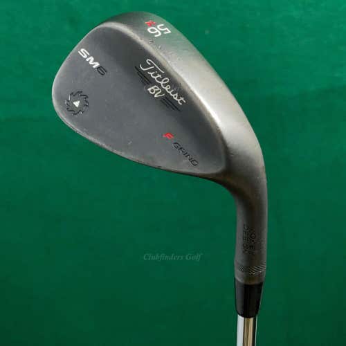 Titleist Vokey Design SM6 Black 56-14F 56° Sand Wedge Factory Steel Wedge Flex