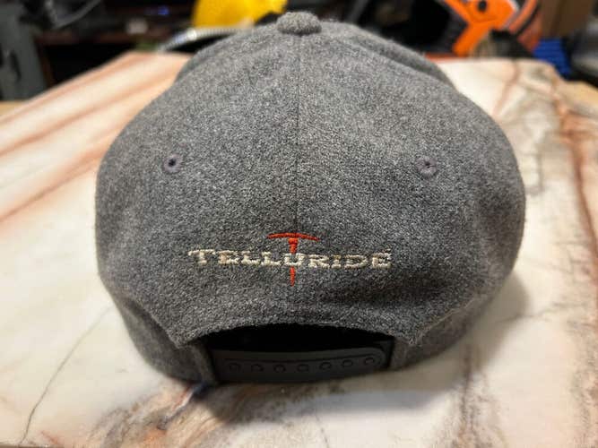 '23-'24 Ski Season Telluride Ski Resort Employee Snapback Hat in Gray RARE NICE