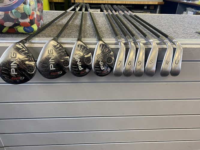 Used Ping G25 10 Piece Senior Flex Graphite Shaft Men's Club Sets