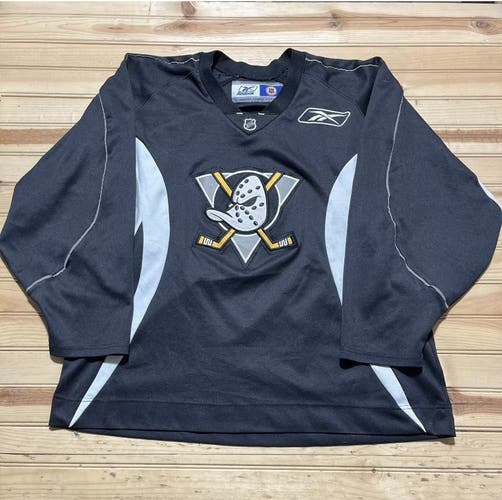 Reebok NHL Anaheim Mighty Ducks Hockey Practice Jersey Black Size Large #20