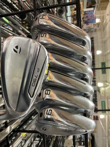 TaylorMade P790 Forged Irons Set 4-P Dynamic Gold Extra Stiff Flex Steel MRH