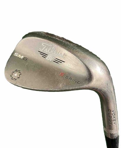 Titleist Vokey SM6 Sand Wedge 54*10* S Grind RH Men's Stiff Steel 35" New Grip