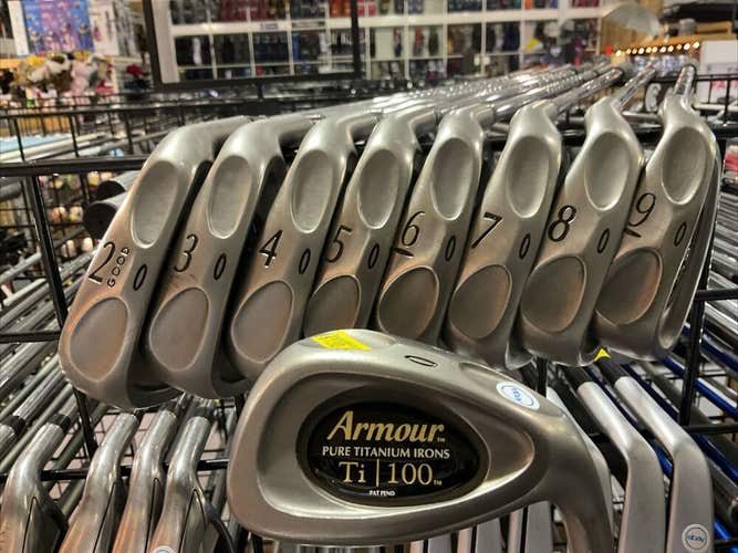 Tommy Armour Ti 100 Titanium Irons Set 2-P Regular Flex Steel Shaft MRH