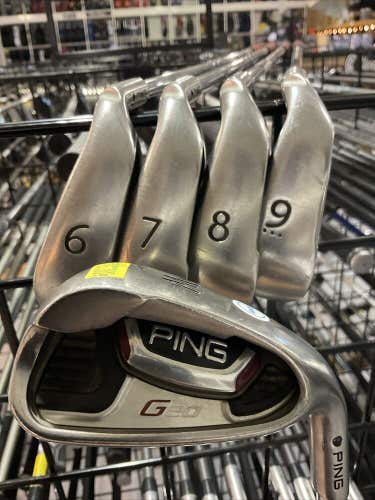 Ping G20 Black Dot Irons Set 6-P Ping CFS Regular Flex Steel Shaft MRH