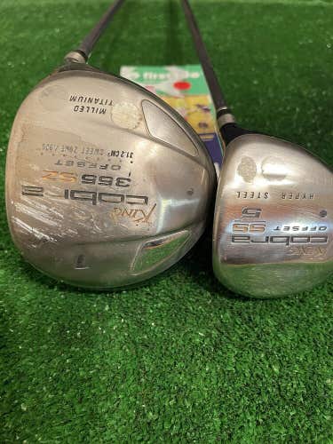 King Cobra Ladies Offset SZ Driver and 5 Woods Set Graphite Shafts