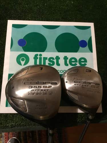 King Cobra Ladies SZ Offset Driver & 3 Woods Set Graphite Shafts