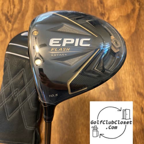 New LH Callaway Epic Flash Star Driver Left Handed / 10.5° Regular Flex 45.5”