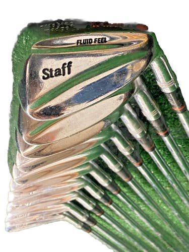 Wilson Staff Fluid Feel Iron Set 1-PW RH Men's Stiff Steel 5i 37.5" New Grips