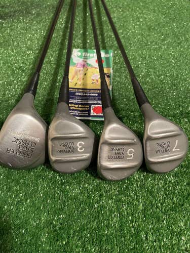 Lady Cobra Baffler Steel Woods set Driver 3W, 5W, 7W Ladies Graphite shafts