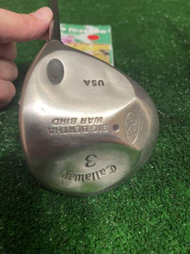 Callaway Big Bertha War Bird PURED 3 Wood Stiff Graphite Shaft