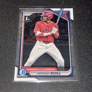 Anthony Scull LA Angels 2024 MLB Bowman Prospects 1st Chrome Base #BCP-107