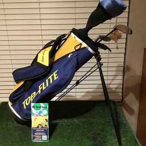 Top Flite XL j Juniors Full Set Driver, 5W, 5H, SW, Putter & Stand Bag