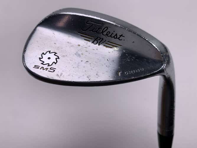 Titleist Vokey SM5 Tour Chrome 62* 8 Bounce T-Grind Wedge Steel Mens RH