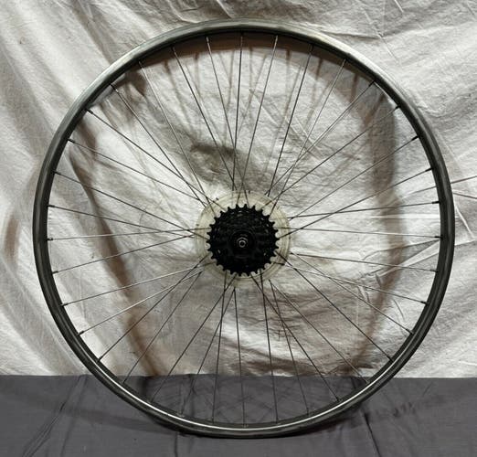 Vintage Alesa 7-Speed 36-Spoke Aluminum 27" Rear Wheel Maillard Sealed Hub