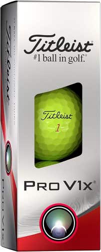 Titleist Golf Premium Golf Ball 3 Ball Sleeve - #1 Ball in Golf - Pro V1x Yellow